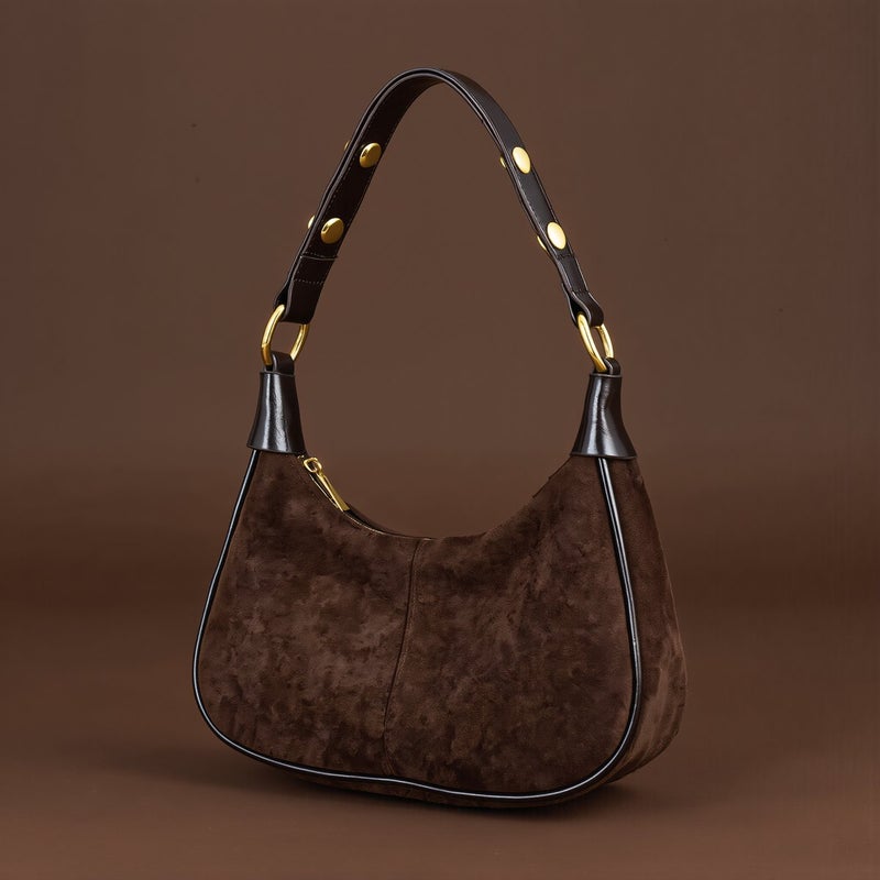 Comfortable Hobo Bag No Shoulder Pain No Deformation Anti Theft Zipper Safe Purse - Image 3
