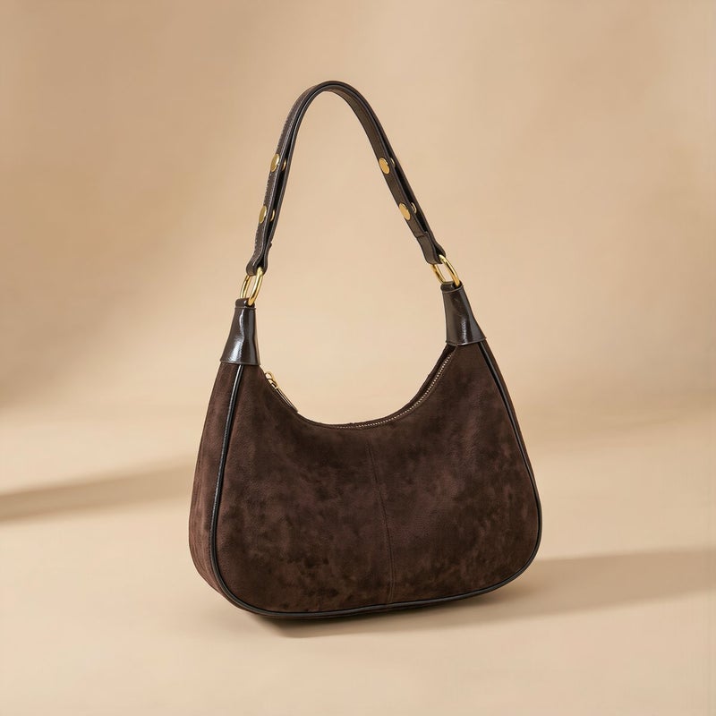Comfortable Hobo Bag No Shoulder Pain No Deformation Anti Theft Zipper Safe Purse - Image 5