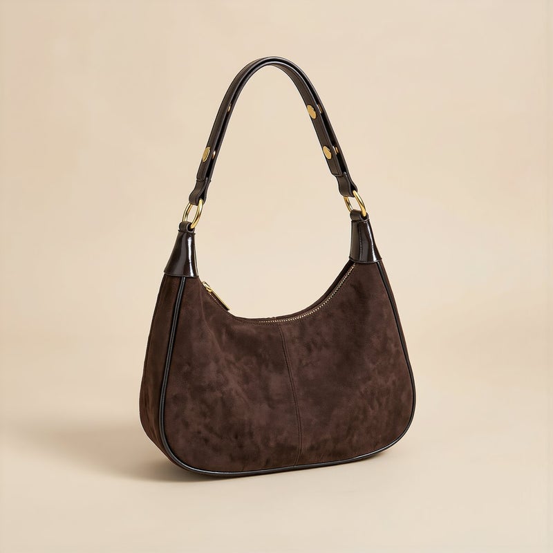 Comfortable Hobo Bag No Shoulder Pain No Deformation Anti Theft Zipper Safe Purse - Image 2