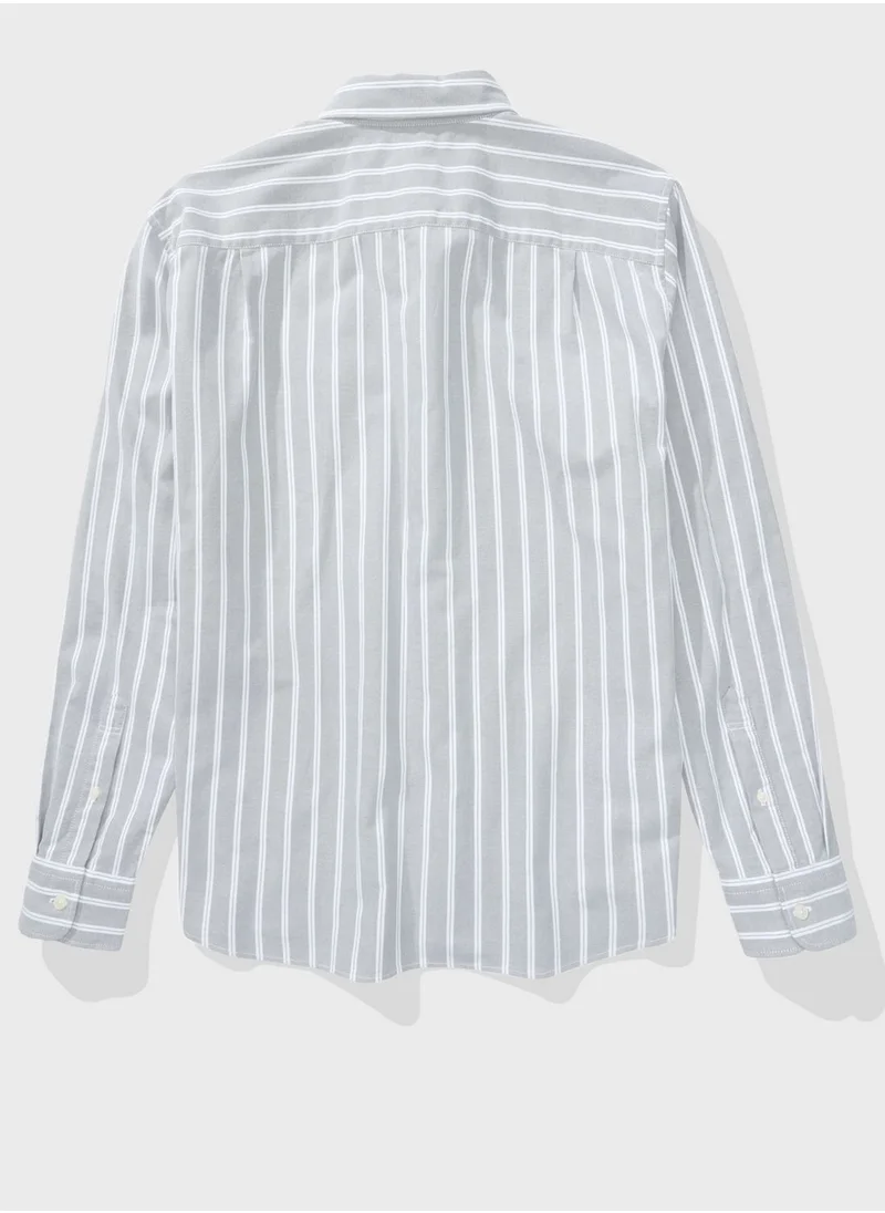 American Eagle Striped Classic Fit Shirt