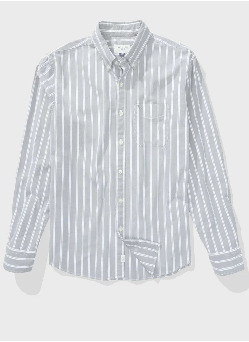 American Eagle Striped Classic Fit Shirt