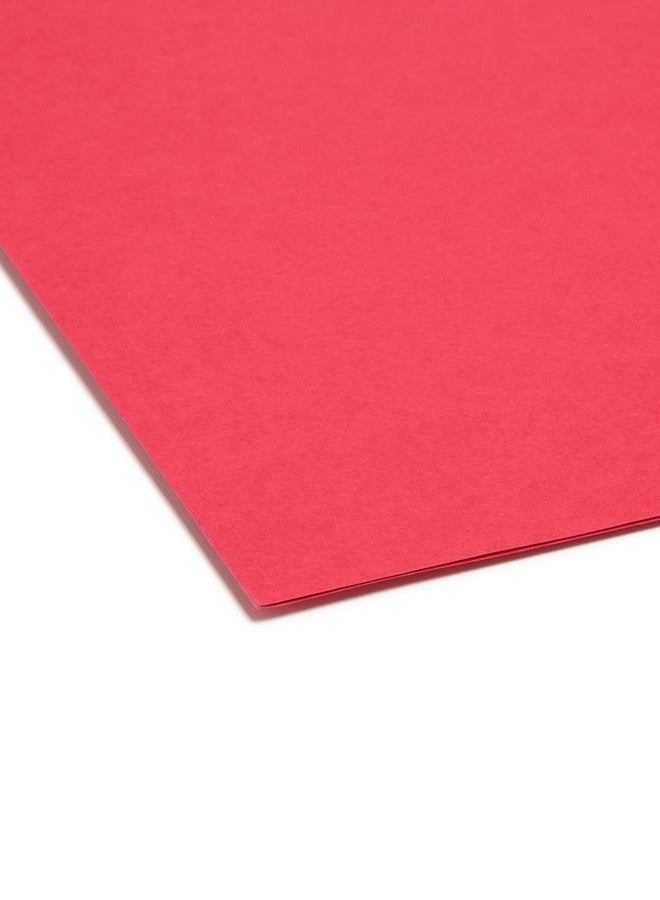 Smead File Folder, Reinforced 1/3-Cut Tab, Letter Size, Red, 100 per Box (12734) - Image 5
