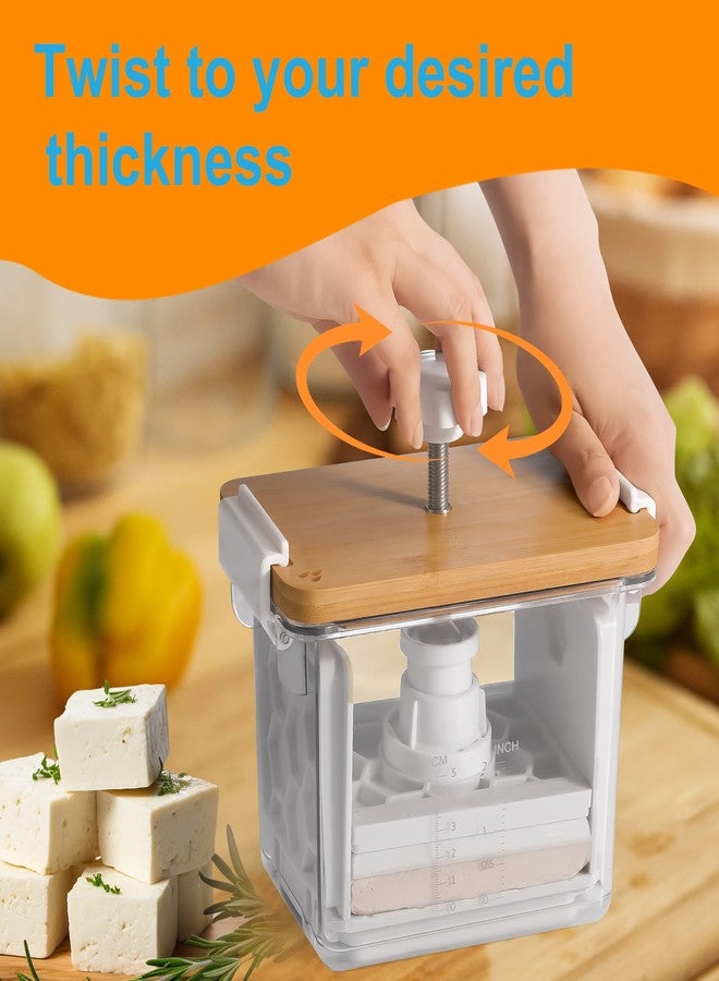 Valleyhike Tofu Press - Tofu Press Dishwasher Safe, Vegan Gifts Tofu Presser for Removing Water from Tofu Extra Firm Organic, Tofu Maker Mold for Pressing Out Water from Firm, and Extra Firm Tofu - BPA Free - Image 3