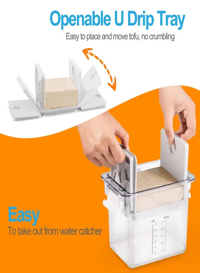 Valleyhike Tofu Press - Tofu Press Dishwasher Safe, Vegan Gifts Tofu Presser for Removing Water from Tofu Extra Firm Organic, Tofu Maker Mold for Pressing Out Water from Firm, and Extra Firm Tofu - BPA Free - Image 4