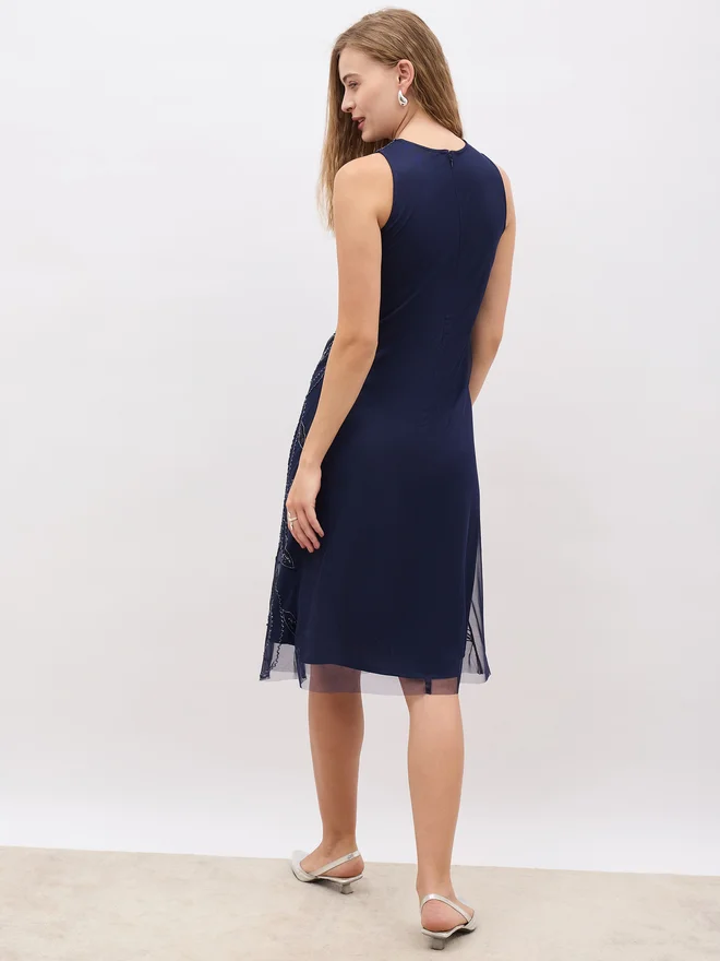 Styli Beaded Sleeveless Dress
