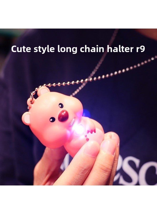 Little Beaver Ruby Vocal Luminous Necklace Pendant Keychain Pendant Toy Valentine's Day Gift TikTok Red-Color:Little Beaver Ruby  - Image 2