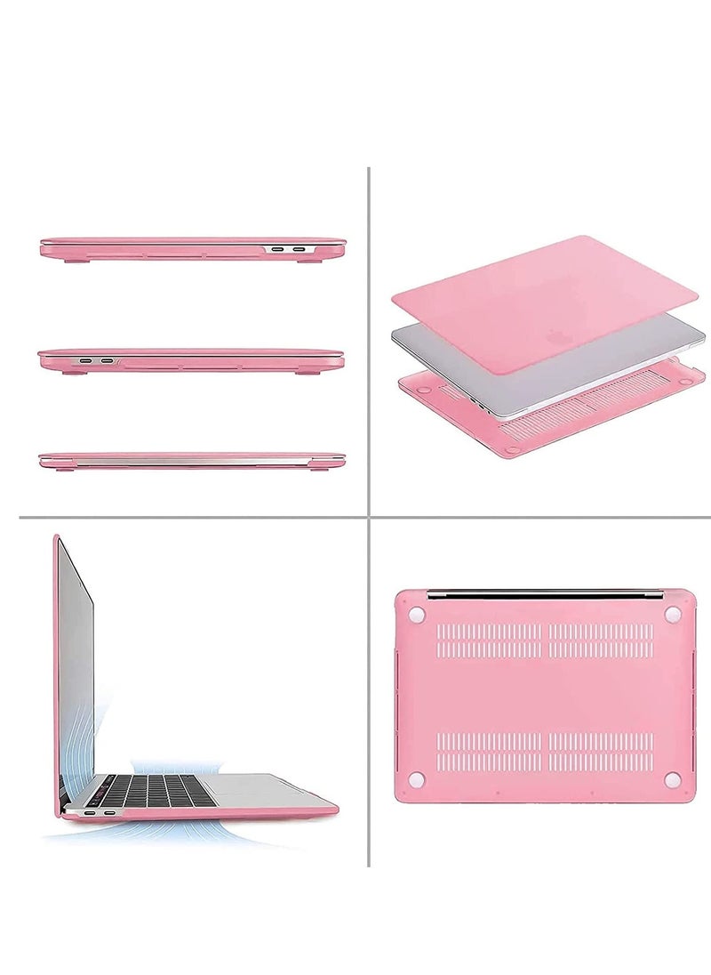 Generic - MacBook Air 13.6 inch Case 2022 2023 Release A2681 M2 Chip with Retina Display & Touch ID Protective Plastic Hard Shell Case Cover Pink - Image 1