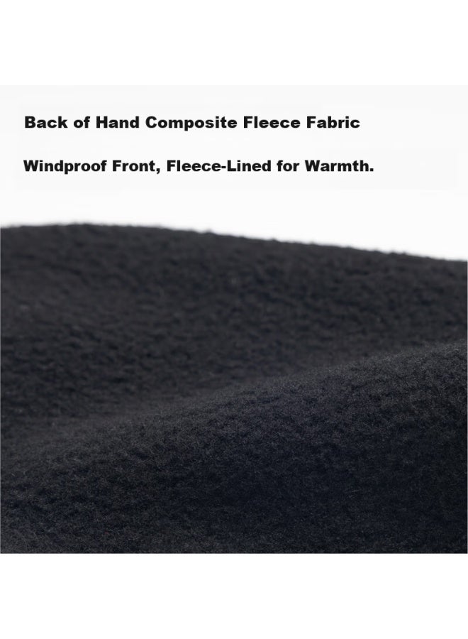 Sendik Santic Lightweight Windproof Cycling Gloves Fleece Warm Full Finger Gloves Zolun Black S - Image 3