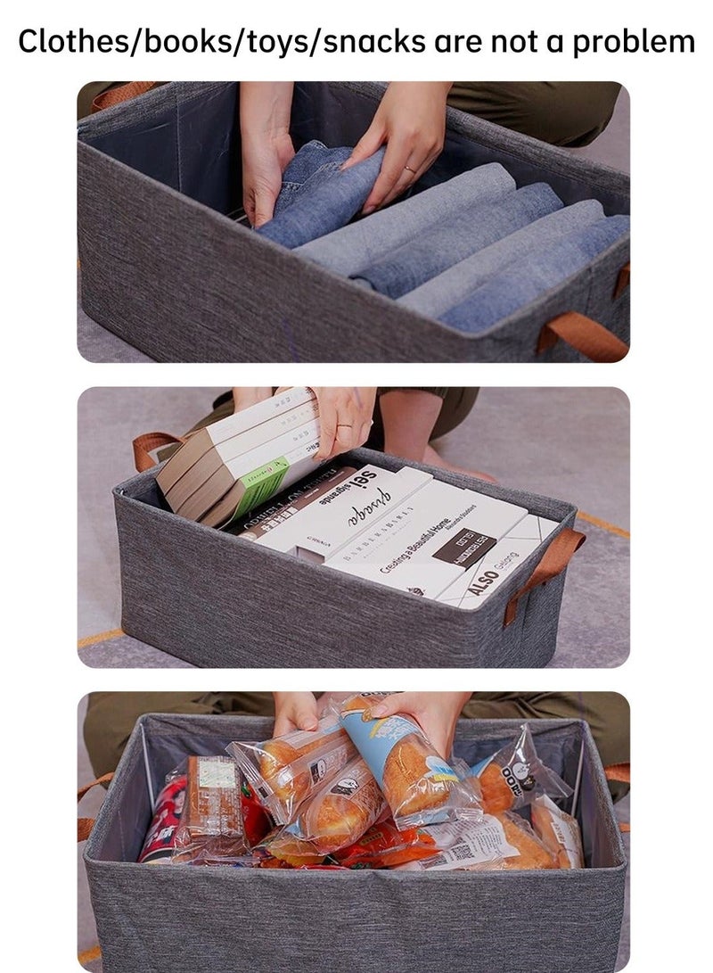 HOMESTAR 6-Piece Foldable Organizer,Large Capacity Clothes Organization With Reinforced Handle - Image 2