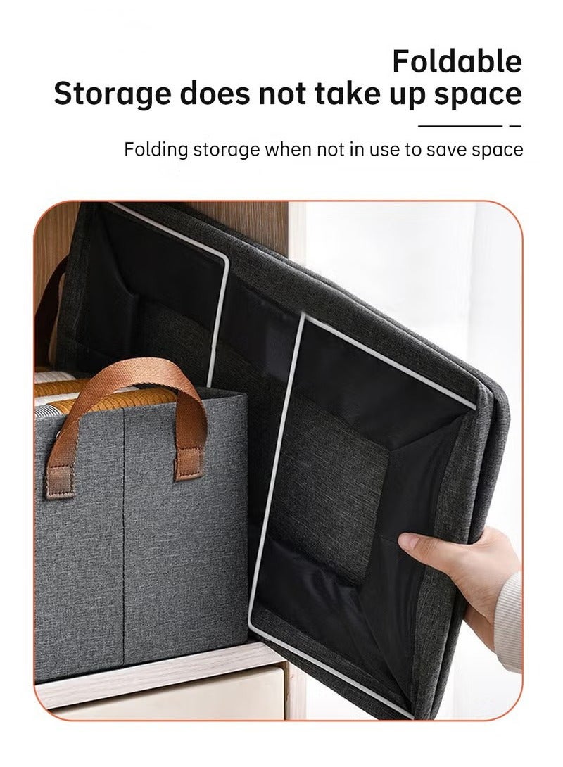 HOMESTAR 6-Piece Foldable Organizer,Large Capacity Clothes Organization With Reinforced Handle - Image 4