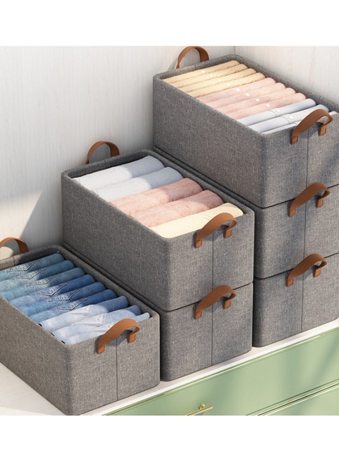 HOMESTAR 6-Piece Foldable Organizer,Large Capacity Clothes Organization With Reinforced Handle - Image 1