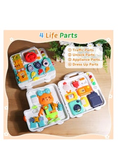 UKR UKR 30 Activities Interactive Toy Busy Book Montessori Learning Educational Developmental Busy Board Toy for Toddlers Lights Sound Motor Skills  - Image 2