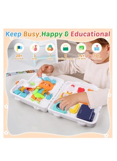 UKR UKR 30 Activities Interactive Toy Busy Book Montessori Learning Educational Developmental Busy Board Toy for Toddlers Lights Sound Motor Skills  - Image 4