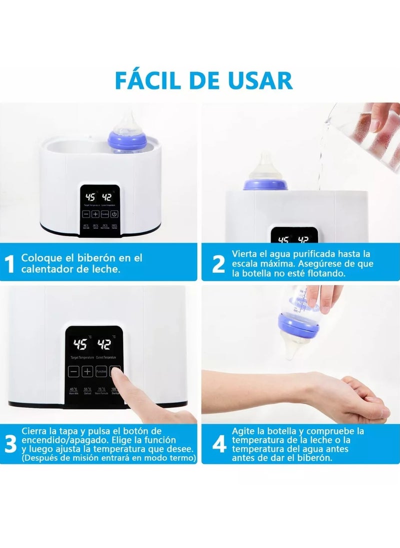 6 In 1 Baby Bottle and Food Warmer White