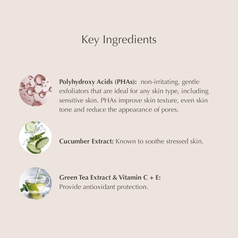 EXUVIANCE Gentle Daily Exfoliating Face Pads with PHA, Vitamin C and E Antioxidants, Green Tea and Cucumber Extracts, 60 pads - Image 5