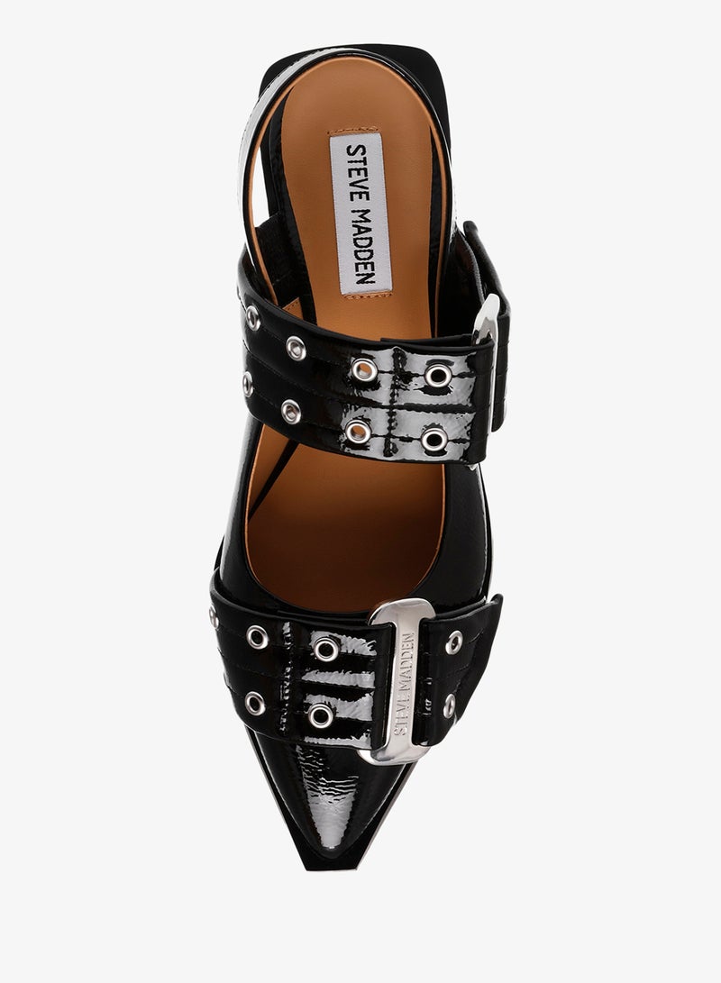 STEVE MADDEN GRAND AVE Eyelet Detail Singback Flats - Image 4