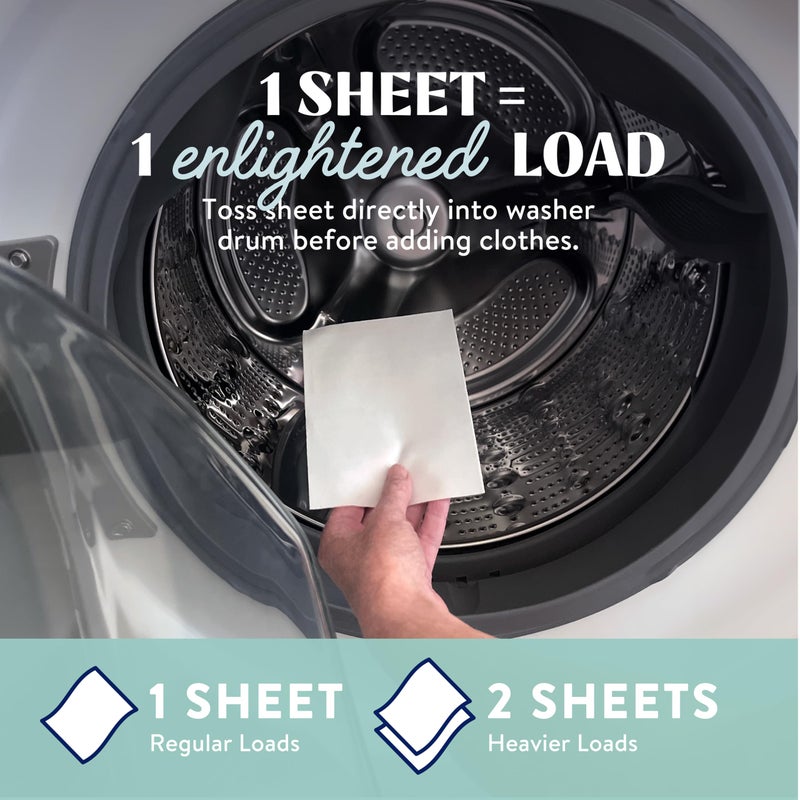 Cleancult Laundry Detergent Sheets - Resealable Box - 3 Stain Fighting Enzymes - Fragrance Free - 60 Loads - Free of Harsh Chemicals - No Mess - No Plastic Waste - Image 4