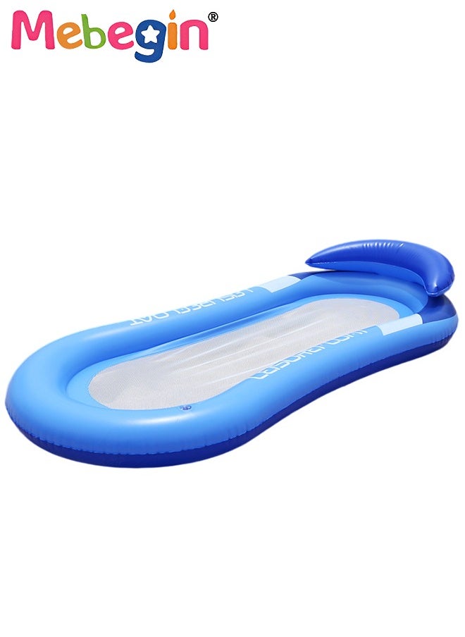 Giant Inflatable Pool Float 160*90cm, Inflatable Pool Floats, Inflatable Raft for Summer, Giant Pool Lounger, Pool Accessories, Lake Floats Pool Toys, Summer Fun for Pool, Lake, Beach Party Blue