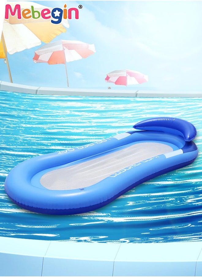 Giant Inflatable Pool Float 160*90cm, Inflatable Pool Floats, Inflatable Raft for Summer, Giant Pool Lounger, Pool Accessories, Lake Floats Pool Toys, Summer Fun for Pool, Lake, Beach Party Blue
