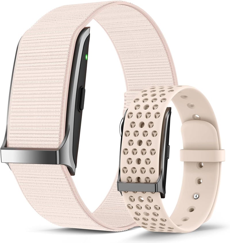 سوار ذكي ، فرقة تتبع النشاط واللياقة البدنية القابلة للارتداء ، تتبع النوم 24 ساعة ، معدل ضربات القلب المستمر طوال اليوم ، جهاد ضغط الدم HRV Monitor ، 120 + أوضاع الرياضة سوار ذكي مع 2 فرقة ، تطبيق مجاني - Image 1