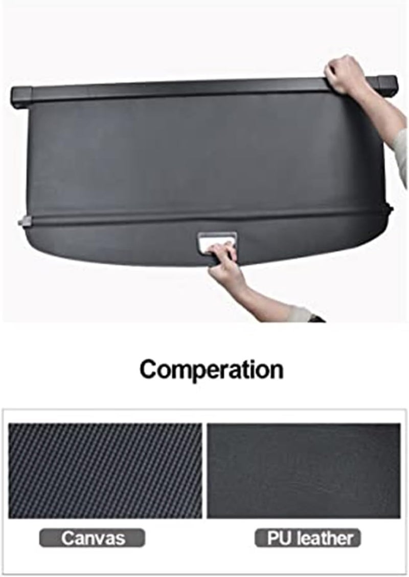 Yurefax Retractable Trunk Cargo Cover for Acura RDX - Image 4