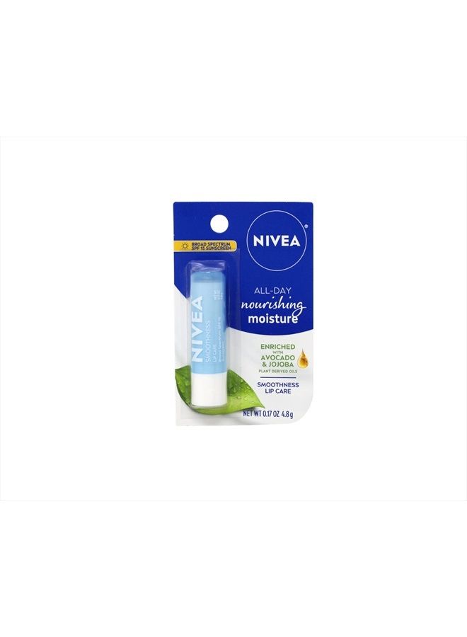 Nivea Smoothness Lip Care SPF 15, 0.17 oz (Pack of 3) - Image 2