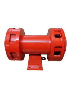 HANUTECH Hanutech Double Mounted 220v AC Electronic Industrial Hooter Sound Range Upto 4KM Factory Siren Heavy Duty Steel Body Single Phase 1HP High Decibel Wind Crew Fitted Motor Best For Industries Factories More  - Image 1