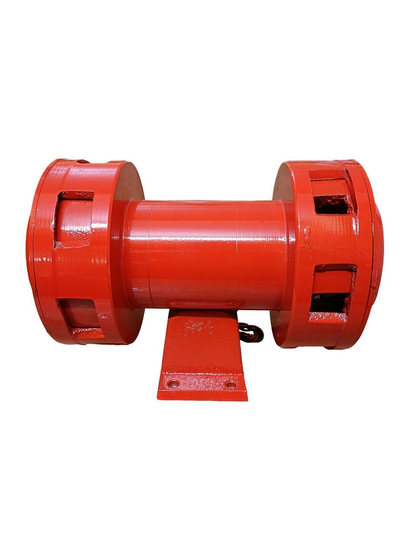 HANUTECH Hanutech Double Mounted 220v AC Electronic Industrial Hooter Sound Range Upto 4KM Factory Siren Heavy Duty Steel Body Single Phase 1HP High Decibel Wind Crew Fitted Motor Best For Industries Factories More  - Image 1