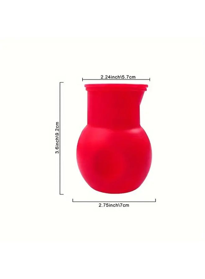Red Commercial Grade Silicone Chocolate Melting Pot with Lid and Pouring Spout - Image 5