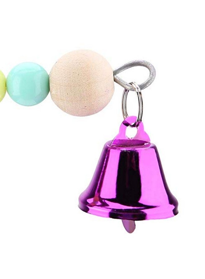 Sage Square Set Of 2 Playful Natural Wooden Bead Swing Toy For Parrot, Budgies, Cockatiel, Lovebird, Budgerigar, Sun Conure, Finch, African Grey, Canary, Cockatoo, Macaw Birds - Image 5