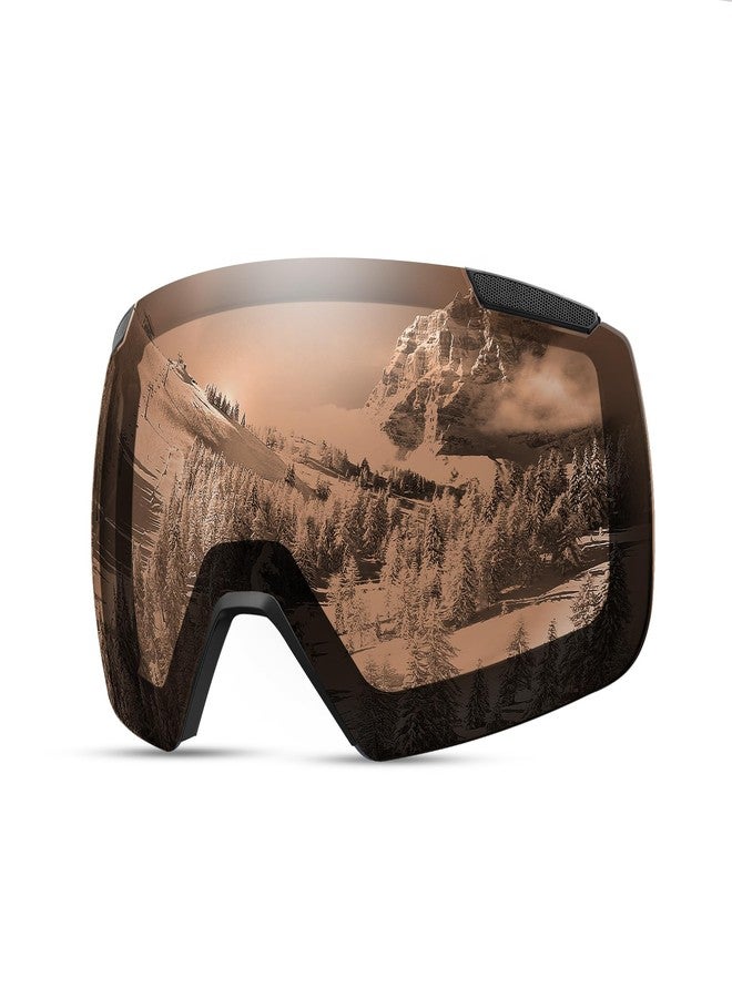 OutdoorMaster Ski Goggles Heron Replacement Lens, Magnetic Easy Lens Swap, Anti-fog, OVP Lens Wide Feild of Vision - Image 1