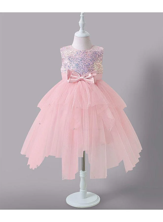 Mark & Mia Mark & Mia Sequins Embellished Sleeveless Flared Party Dress - Pink
