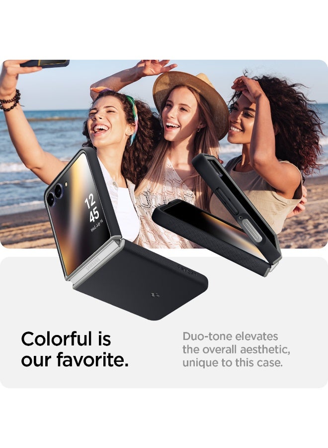 Spigen Nano Pop MagFit Samsung Galaxy Z Flip 7 Case [MagSafe] Cover (2025) - Black Sesame - Image 3