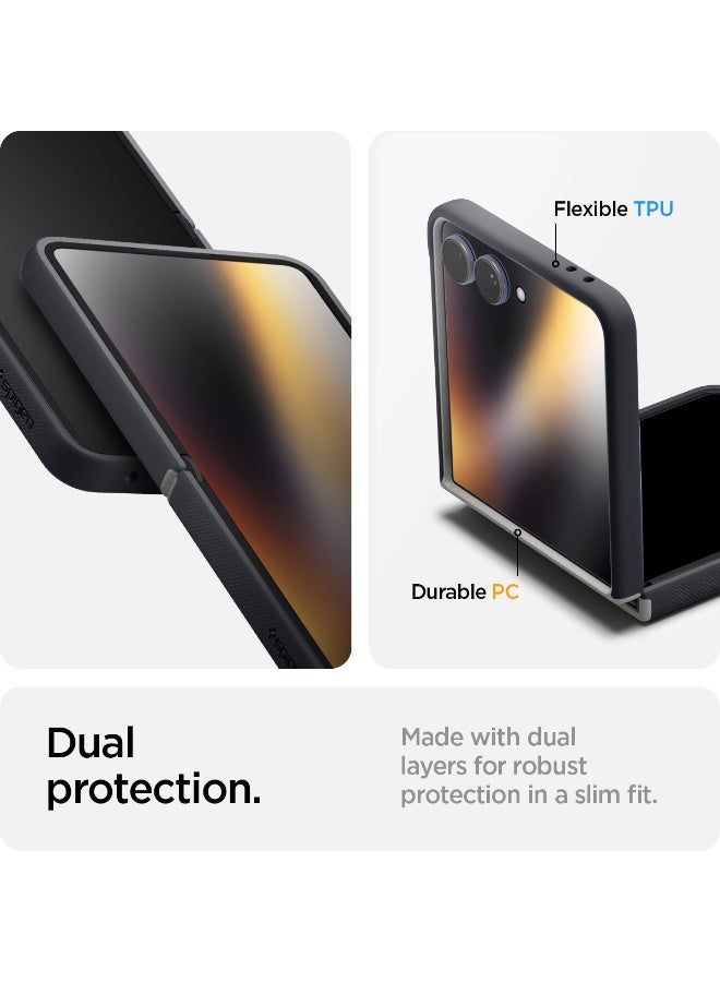 Spigen Nano Pop MagFit Samsung Galaxy Z Flip 7 Case [MagSafe] Cover (2025) - Black Sesame - Image 5