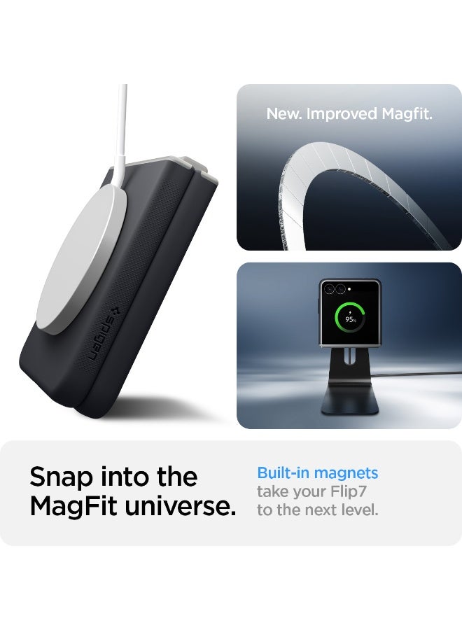Spigen Nano Pop MagFit Samsung Galaxy Z Flip 7 Case [MagSafe] Cover (2025) - Black Sesame - Image 4