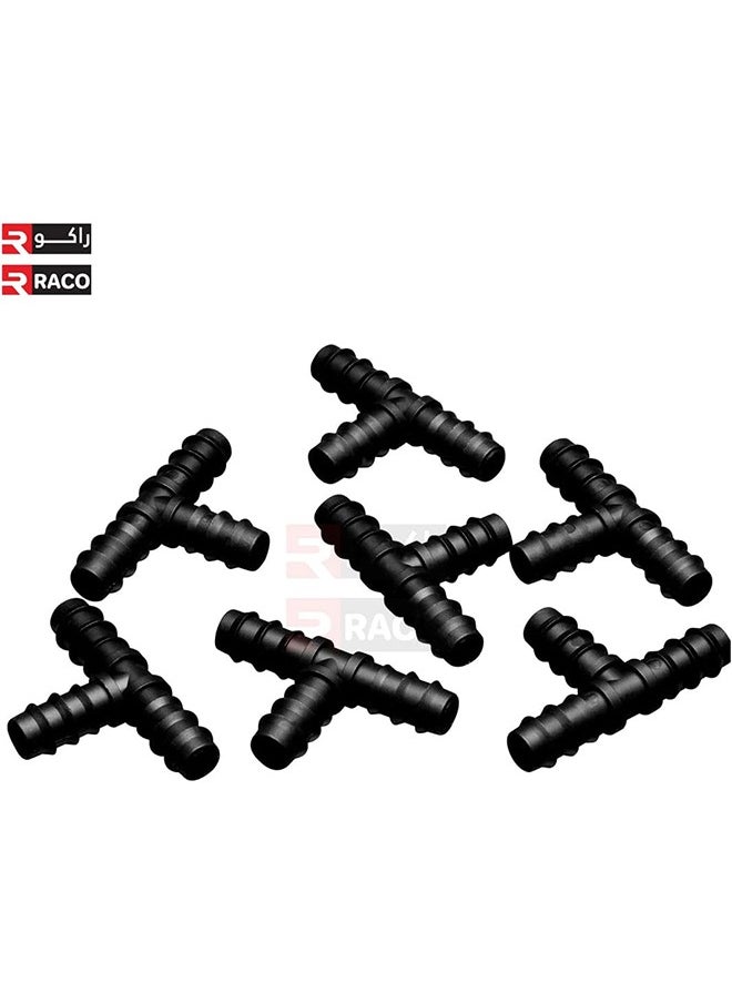 RACO RACO Tee Connector Drip Irrigation 16mm Plastic Pipe Tee Garden Hose Tube Connector Drip Irrigation Accessories Pack of 2  - Image 4