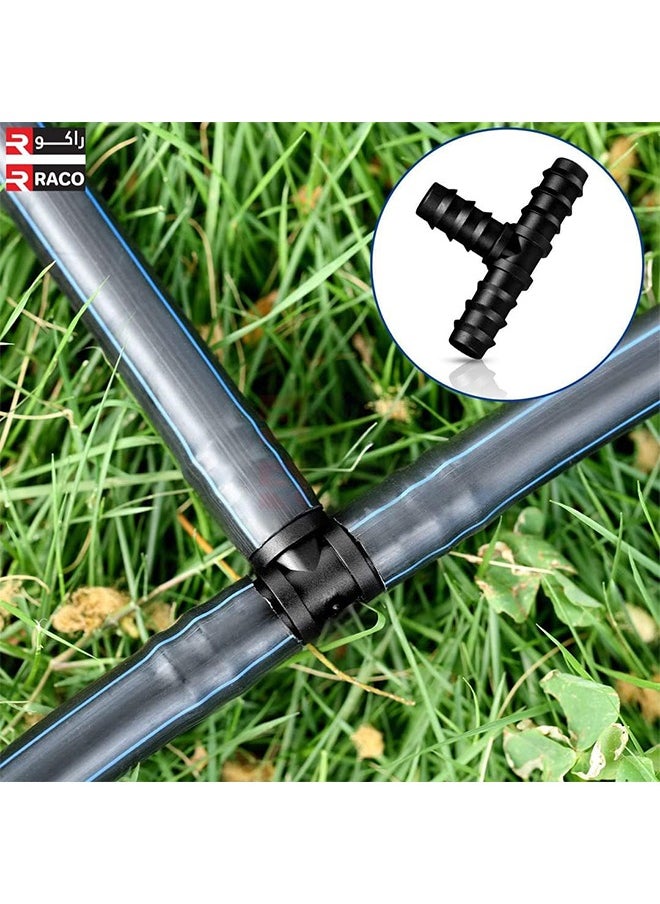 RACO RACO Tee Connector Drip Irrigation 16mm Plastic Pipe Tee Garden Hose Tube Connector Drip Irrigation Accessories Pack of 2  - Image 5