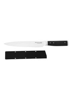 KitchenAid High-Carbon Japanese Steel Eastern Style Gourmet Meat Knife with Sheath Silver and Black 20 cm KOG8IGSSOHOBA  - Image 1