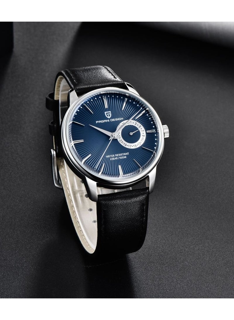 PAGANI DESIGN Mens Watch Waterproof Chronograph Date Watch for Men Leather Strap Quartz Movement Analog Watch Business Casual Gift for Men  - Image 5