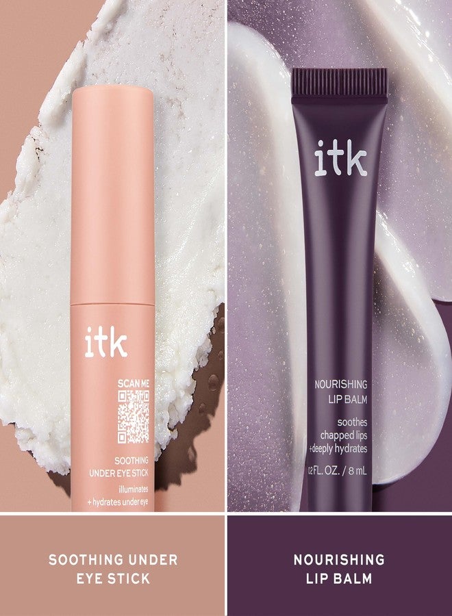 ITK Skincare Gift Set - Aloe Vera Under Eye Stick + Shea Butter Lip Balm Duo to Reduce Eye Puffiness and Soothe Chapped Lips with Vitamin E - Hydrates Dry Lips and Eyes - Travel Skincare Set - Image 3