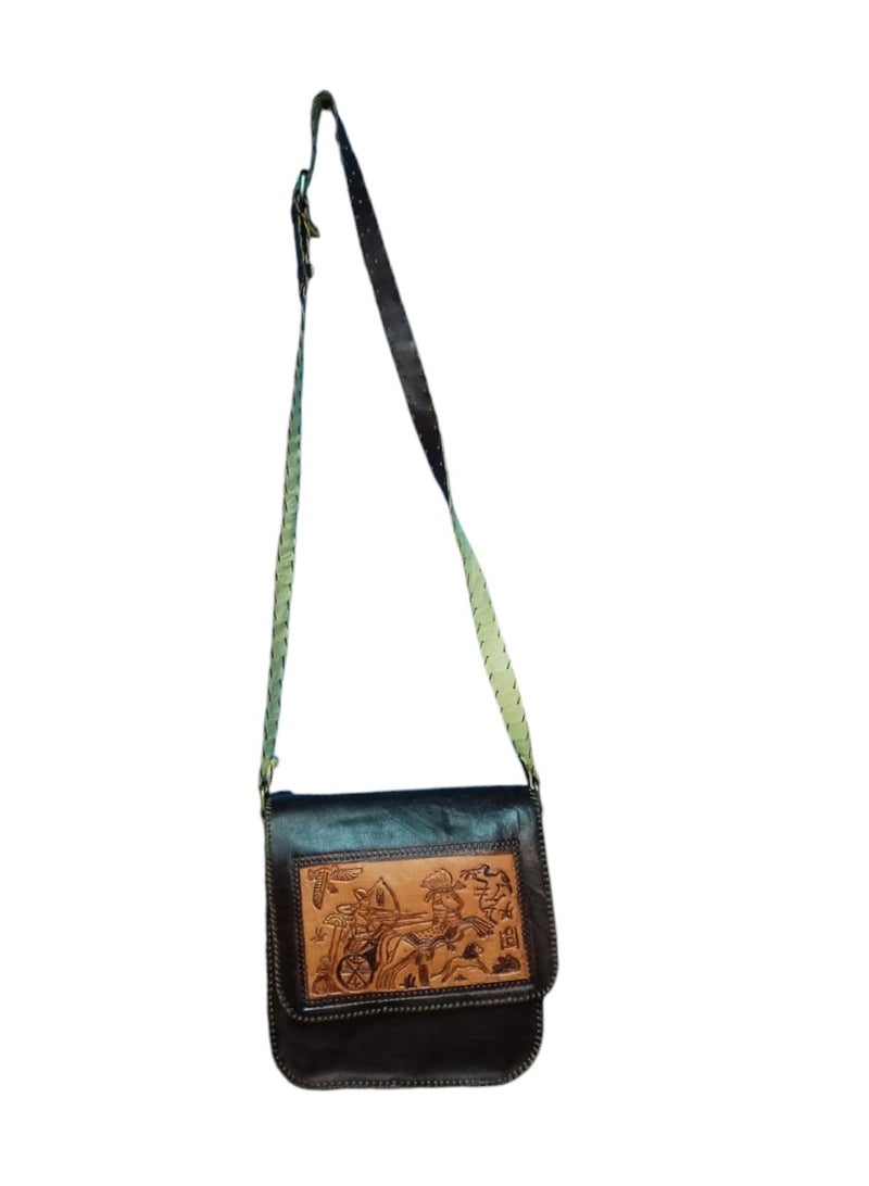 Sheer Fashionable Leather Crossbody Bag  - Image 3