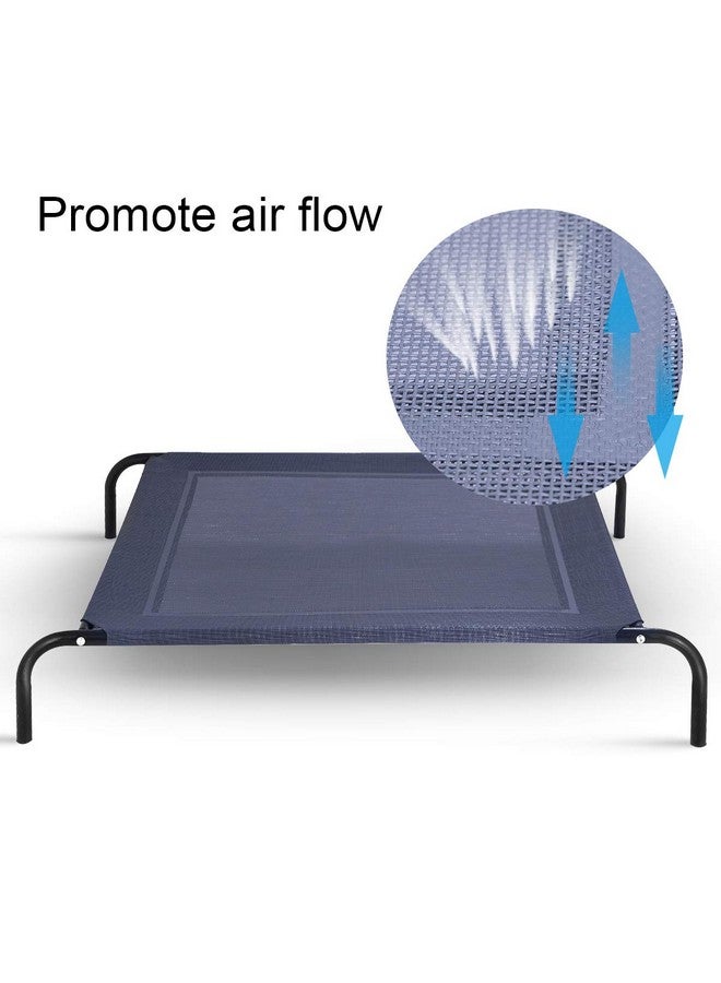 Giantex Elevated Pet Bed for Medium Large Dogs, Keep Pets Cool, Portable Raised Pet Cot Indoor Outdoor Camping, Waterproof Breathable Mat Steel Frame, Easy Assembly (Large) - Image 3
