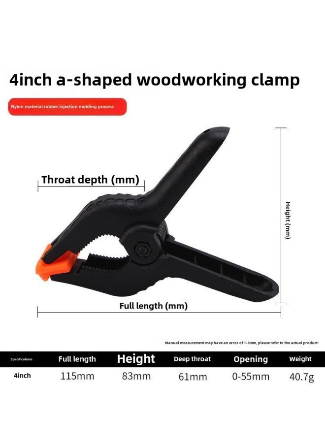 Strong A- Clip Model Clip Photography A- Clip Woodworking Clip Multi-functional Iron Plate Fast Clip DIY Clip Stone Clip-Specifications And Models:Plastic A- Clip 4 Inches (500 Pieces)  - Image 1