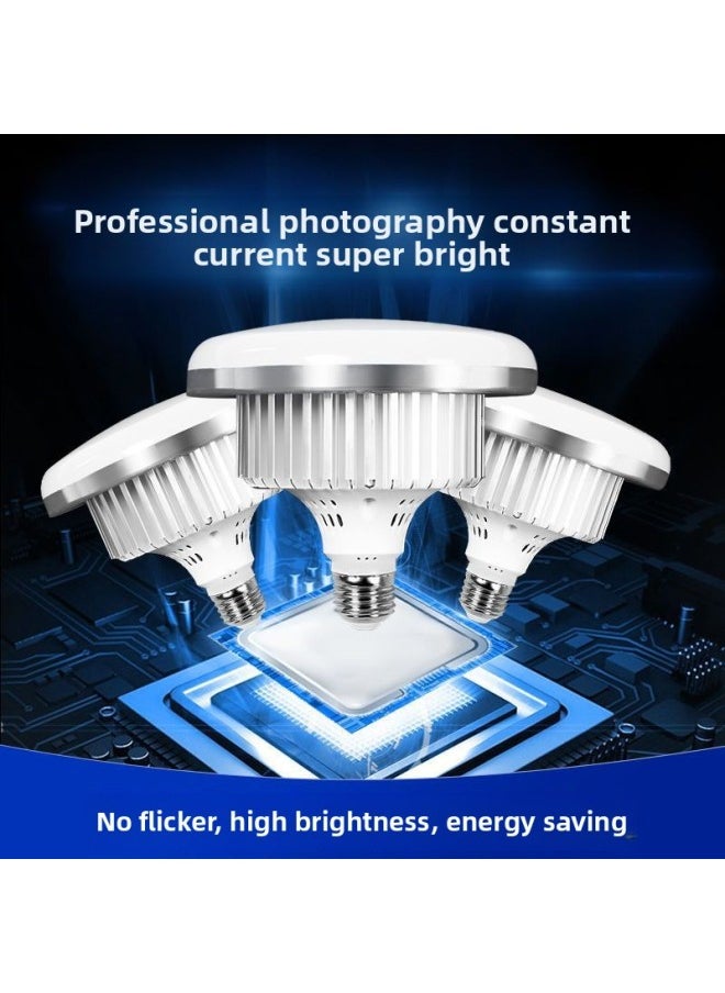 Generic - Photography Bulb LED Photography Lamp E27 Screw Remote Control Three-color Mushroom Lamp Soft Box Bulb Photography Equipment Wholesale-Specifications:Qy7000 Three-color Mushroom Lamp - Image 1