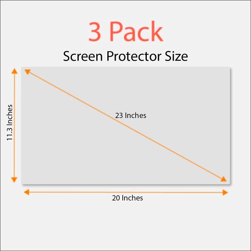 EZ-Pro Screen Protector Anti-Glare and Anti Finger Print Screen Protector (3 Pack) for 23 Inches Widescreen Desktop Monitor - Image 5