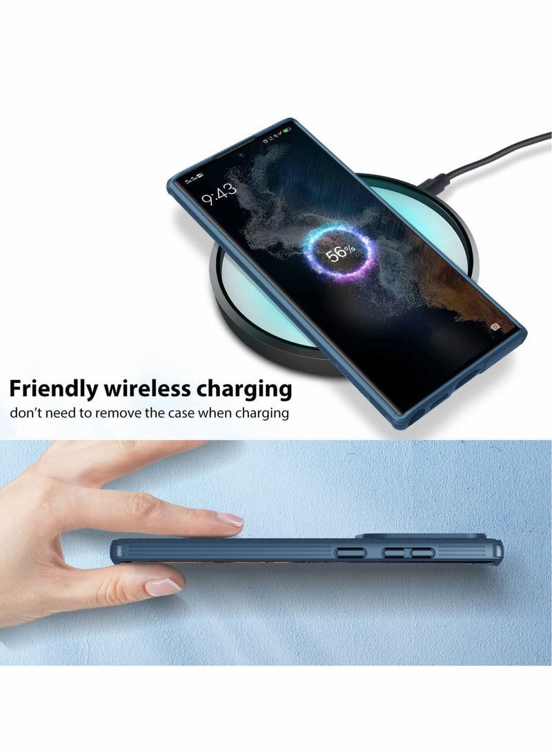 Captaintech Excefore Case for Samsung S22 Ultra Cover,Case Full Body Protective With Camera Protection Case for Samsung Galaxy S22 Ultra 5G 6.8 inch 2022 (Blue) - Image 3