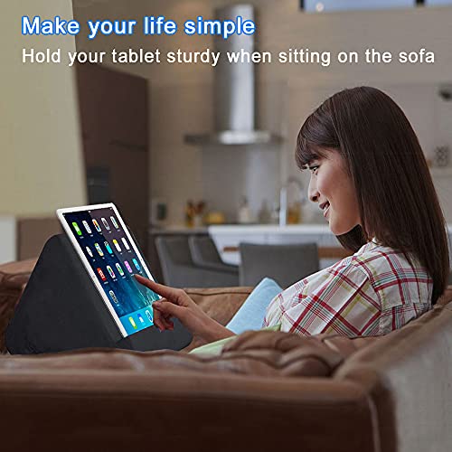 SAMHOUSING Tablet Pillow Stand Tablet Holder Dock for Bed with MultiViewing Angles Compatible with iPad Pro 97 105129 Air Mini 4 3 Kindle Galaxy Tab EReader Dark Grey - Image 3