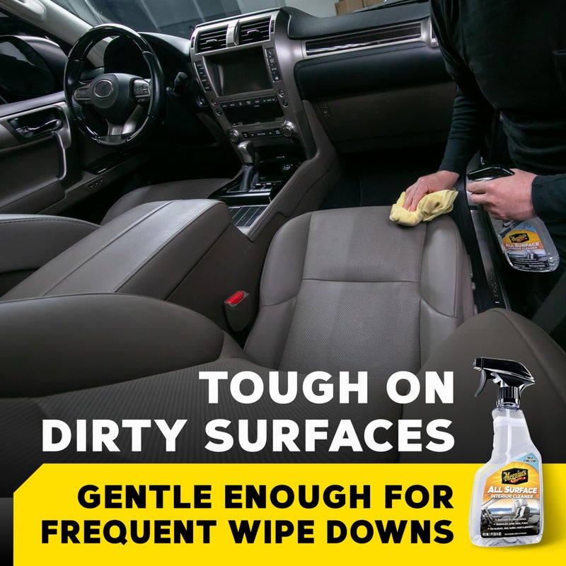 Meguiar's All Surface Interior Cleaner - All Purpose Interior Cleaner Quickly and Safely Cleans All Your Surfaces and Leaves Behind a Pleasant Scent, 16oz - Image 2