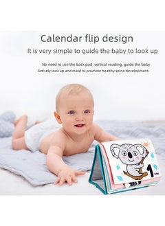 Generic Baby Early Education Animal Desk Calendar Cloth Book Baby Head Up Training Multi-dimensional Color Enlightenment Early Education Cloth Book Spot-Color:Animal World Cloth Book  - Image 3