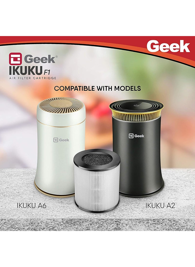 Geek Geek Ikuku F1 HEPA Filter Cartridge compatible with Ikuku A2 A6 Air Purifiers  - Image 4